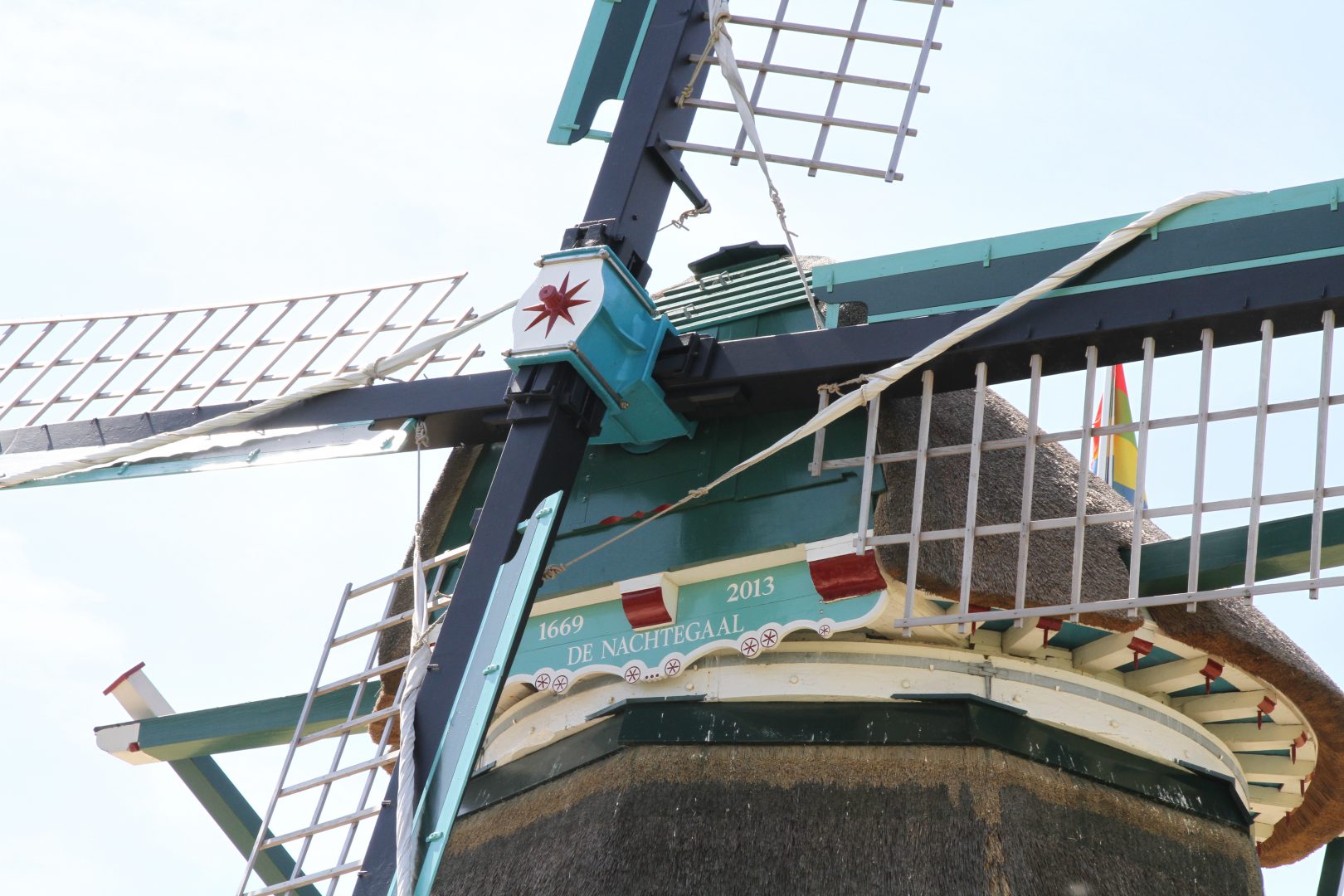 Korenmolen de Nachtegaal draaipunt wieken