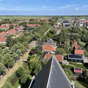 Uitzicht vanaf de toren van de Keyserkerk inoostelijke richting